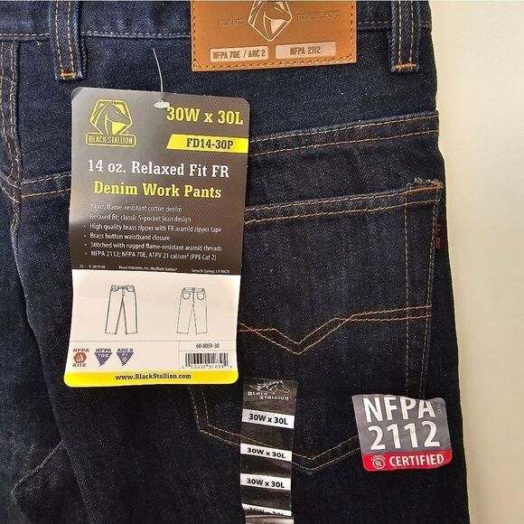 Black Stallion Mens Work Pants - Picture 6 of 8